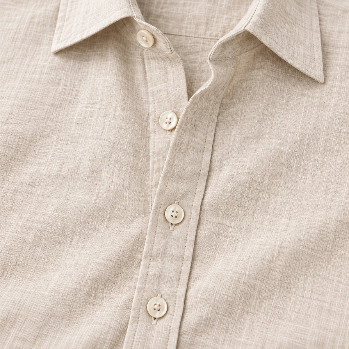 Briaralyte 100% European Linen Men's Classic Solid Color Shirt