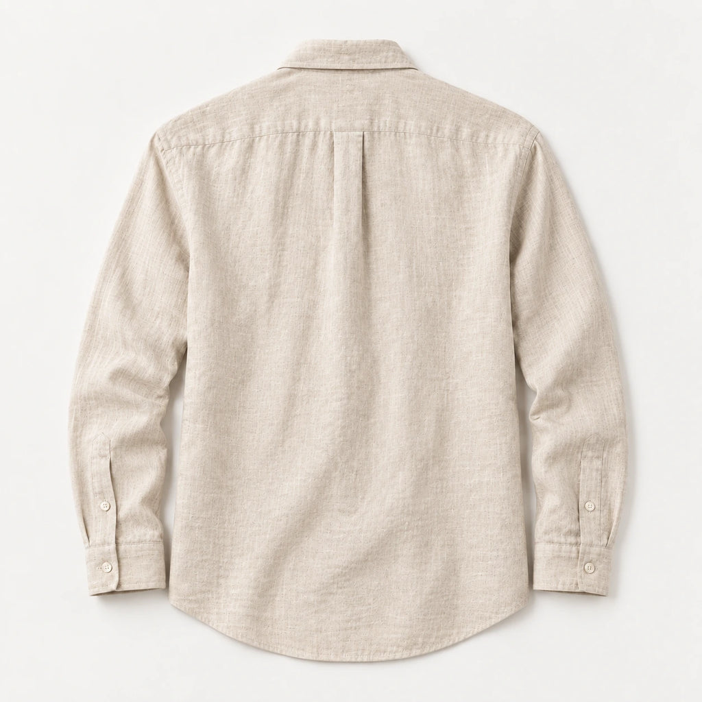 Briaralyte 100% European Linen Men's Classic Solid Color Shirt
