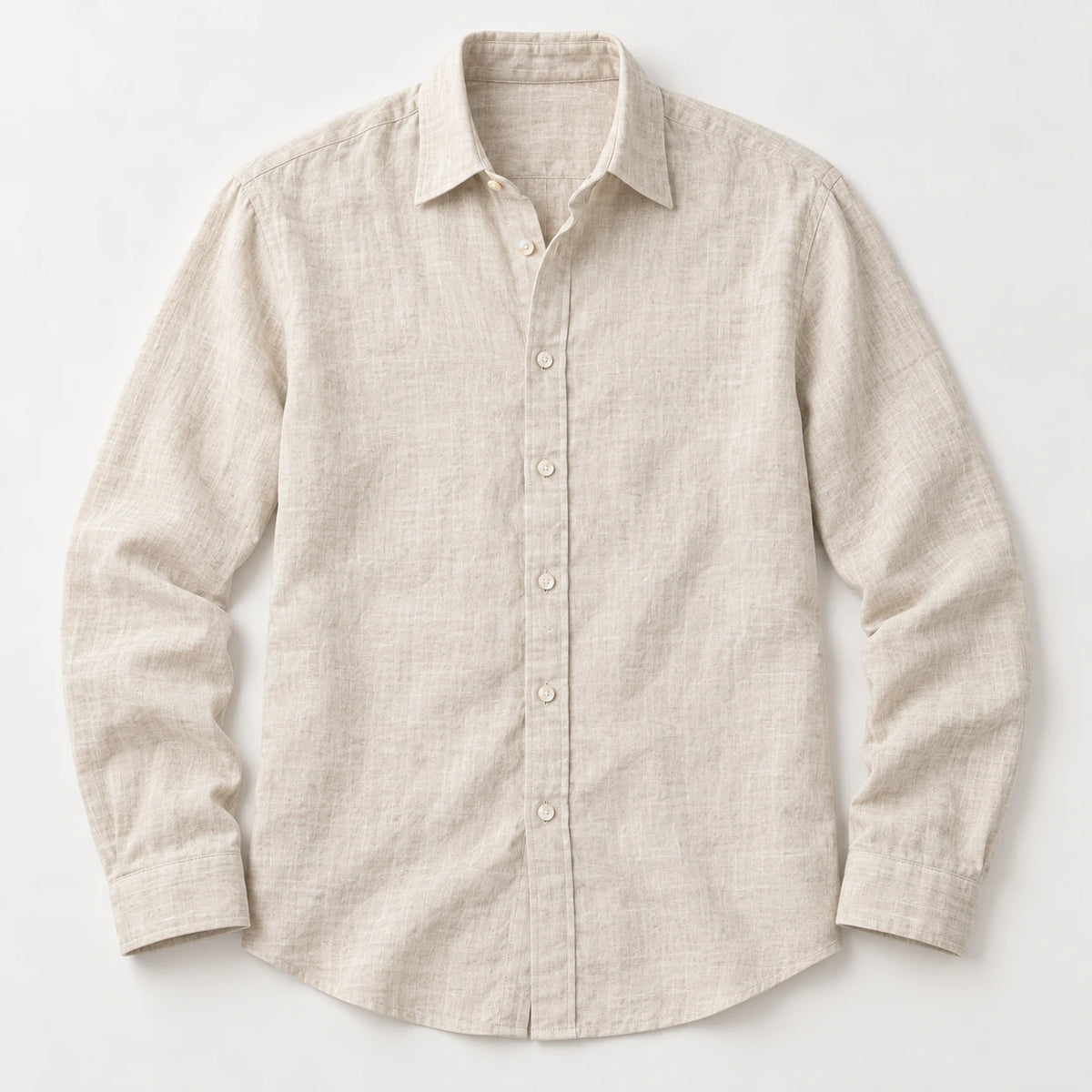 Briaralyte 100% European Linen Men's Classic Solid Color Shirt