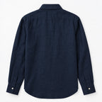 100% European Linen Men's Blue Shirt