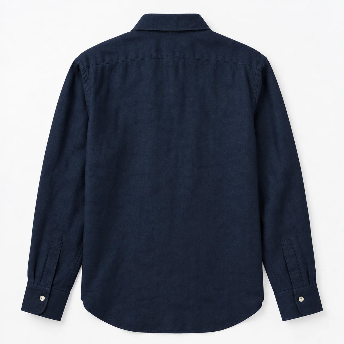 100% European Linen Men's Blue Shirt